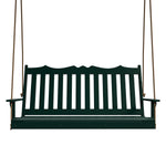 Keystone Amish Co. 5 Foot York Porch Swing, Dark Green