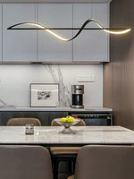 Minimalistic Pendant LED Linear Chandelier for Kitchen, Dining Room