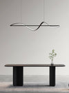 Minimalistic Pendant LED Linear Chandelier for Kitchen, Dining Room