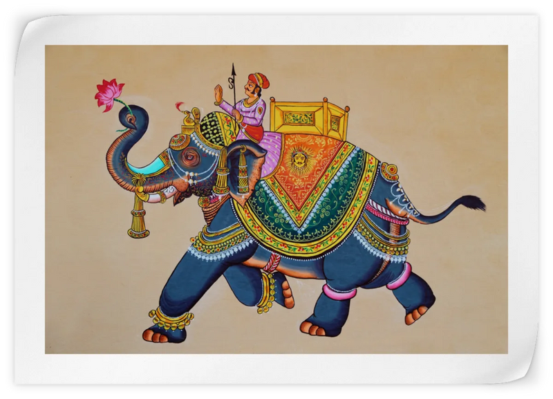 Rajasthani Elephant Wall Art