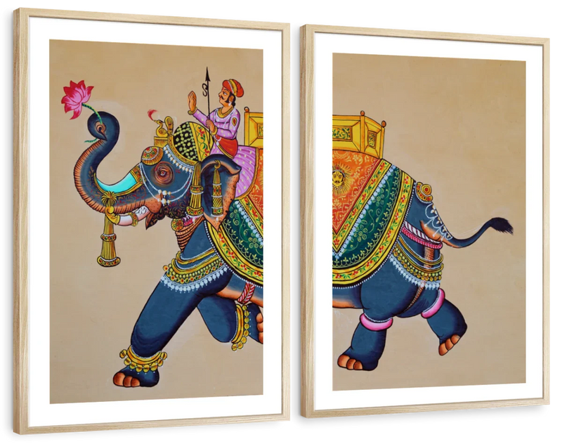 Rajasthani Elephant Wall Art