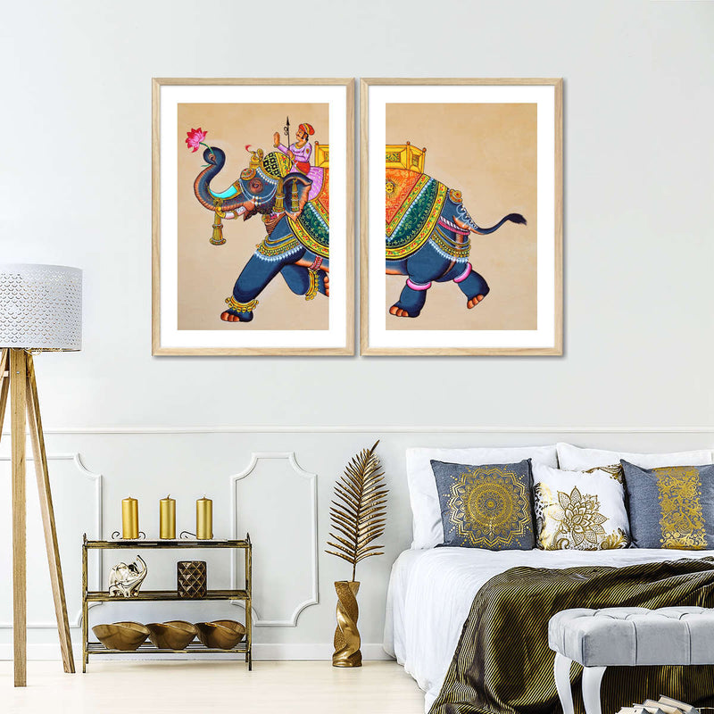 Rajasthani Elephant Wall Art