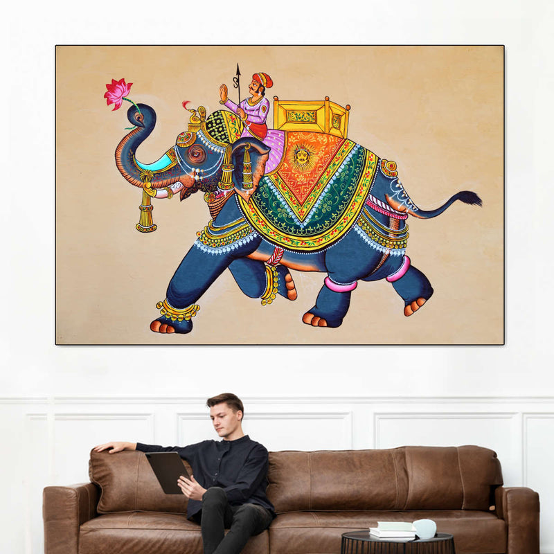 Rajasthani Elephant Wall Art