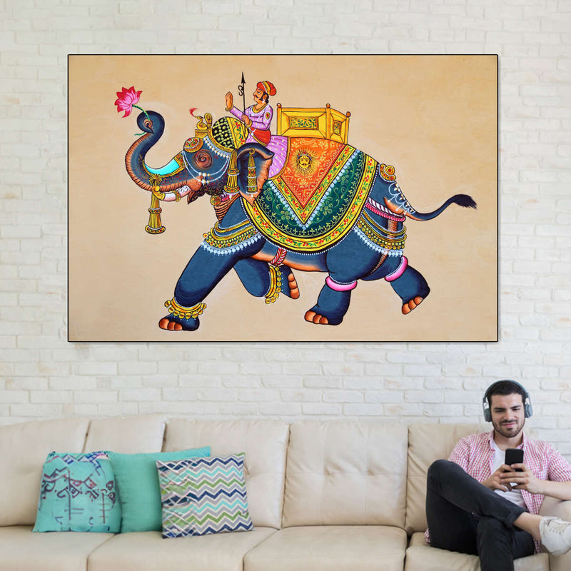 Rajasthani Elephant Wall Art