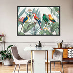 Tropical Safari Parrots Wall Art