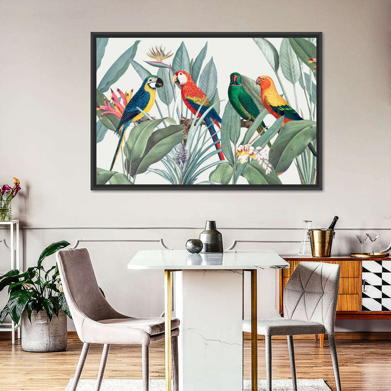 Tropical Safari Parrots Wall Art