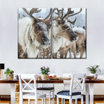 Snow Reindeer Wall Art
