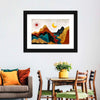 Textured Mountain Landscape Abstract Wall Art