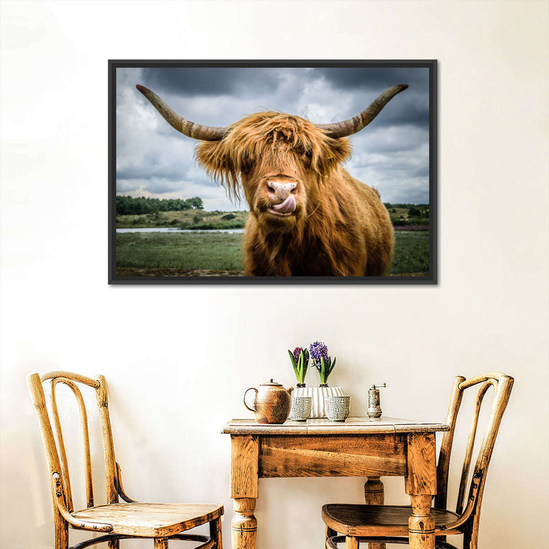 Silly Highland Cow Wall Art