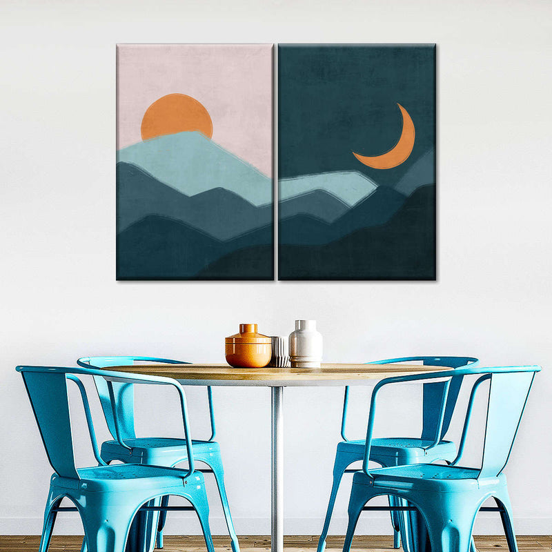 Sun And Moon Outdoor Wall Art