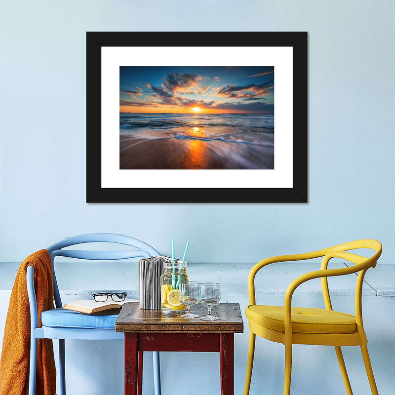 Summer Ocean Sunrise Wall Art