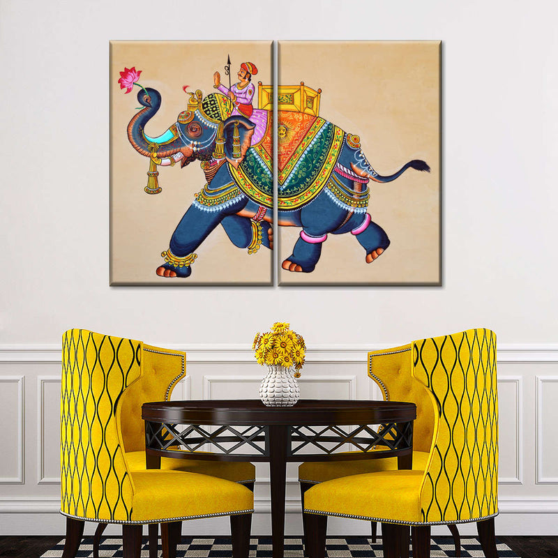 Rajasthani Elephant Wall Art