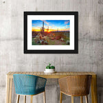 Sonoran Desert Sunset Landscape Wall Art