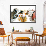 Livestock Cows Splash Wall Art