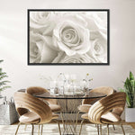 Pure White Roses Wall Art