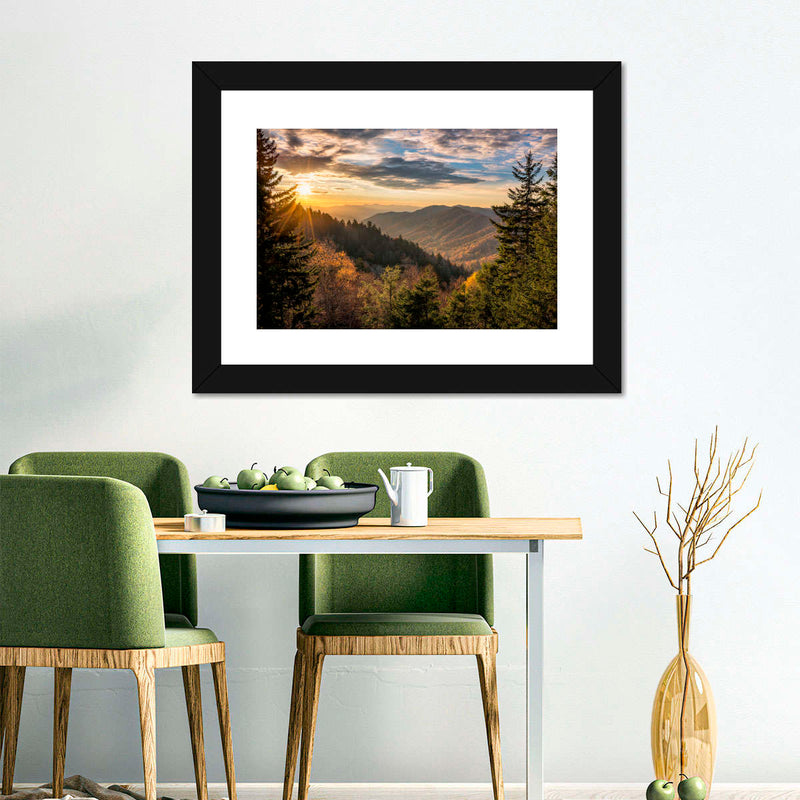 Sunrise In Smoky Mountains Wall Art