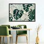 Jungle Monstera Leaves Wall Art