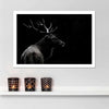 Monochrome Bull Elk Wall Art