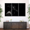 Monochrome Bull Elk Wall Art