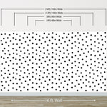 Circle Polka Dots Pattern Peel and Stick Wallpaper | Removable Wall Mural #6206