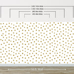 Circle Polka Dots Pattern Peel and Stick Wallpaper | Removable Wall Mural #6206