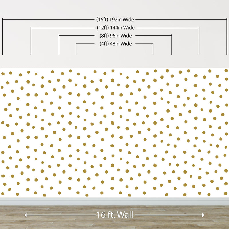 Circle Polka Dots Pattern Peel and Stick Wallpaper | Removable Wall Mural #6206