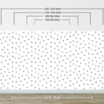 Circle Polka Dots Pattern Peel and Stick Wallpaper | Removable Wall Mural #6206