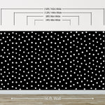 Circle Polka Dots Pattern Peel and Stick Wallpaper | Removable Wall Mural #6206