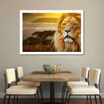 Lion In African Safari Wall Art