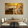 Lion In African Safari Wall Art