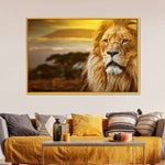 Lion In African Safari Wall Art