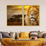 Lion In African Safari Wall Art