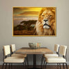 Lion In African Safari Wall Art