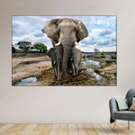 Safari Elephants Wall Art