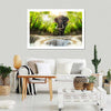Waterfall Elephant Wall Art