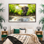 Waterfall Elephant Wall Art
