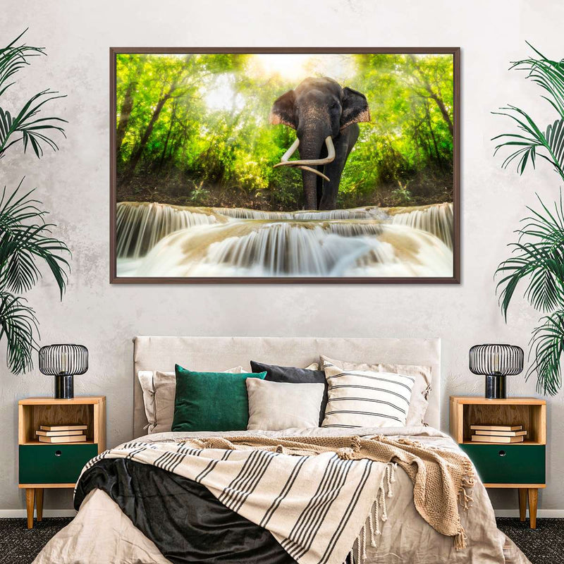 Waterfall Elephant Wall Art