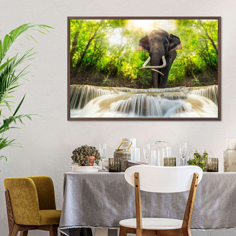 Waterfall Elephant Wall Art