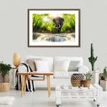 Waterfall Elephant Wall Art
