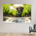 Waterfall Elephant Wall Art