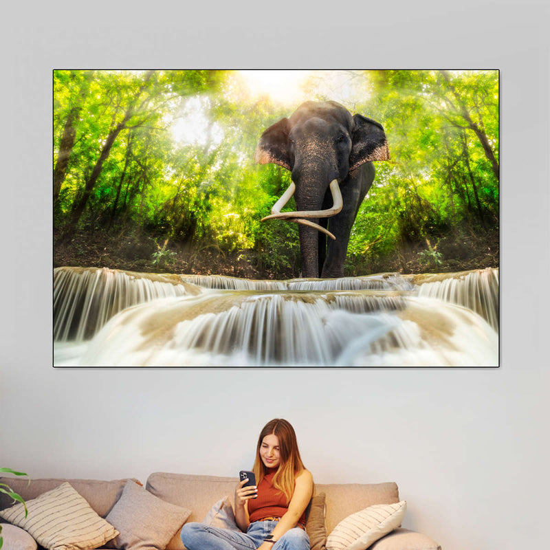 Waterfall Elephant Wall Art