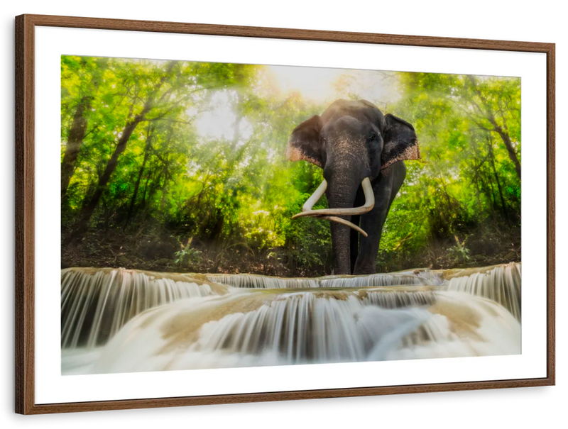 Waterfall Elephant Wall Art