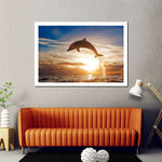 Jumping Dolphin Wall Art