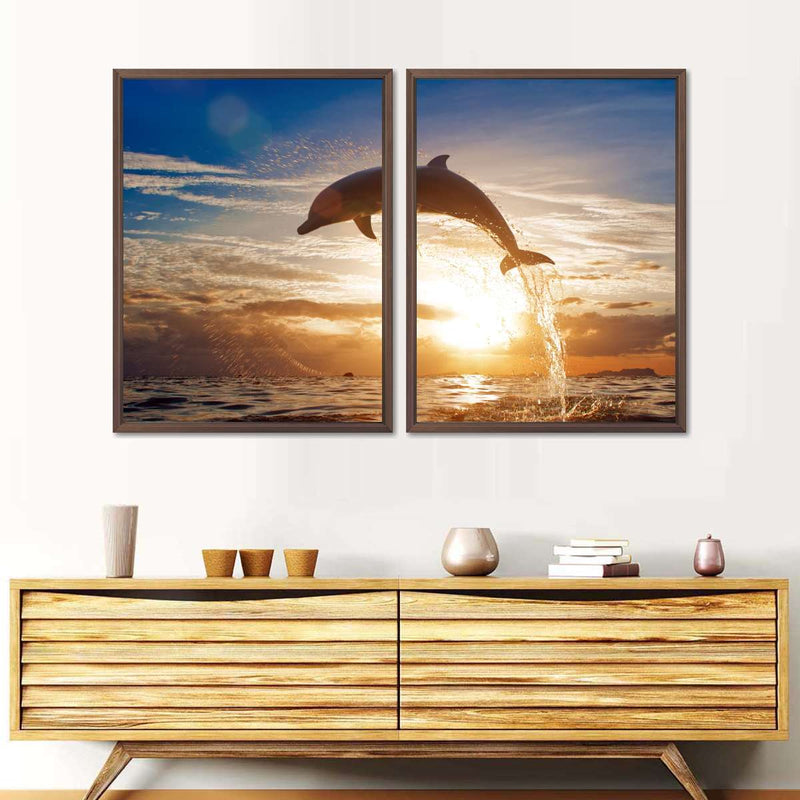 Jumping Dolphin Wall Art