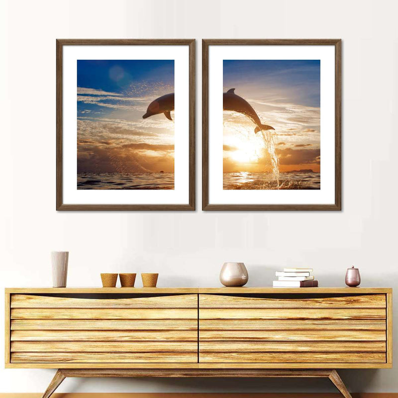 Jumping Dolphin Wall Art