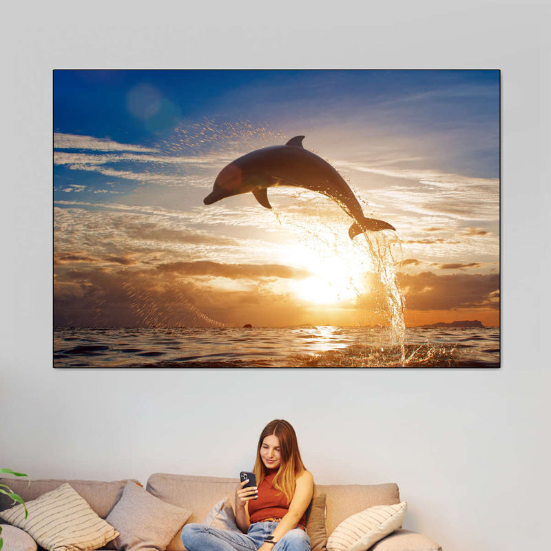 Jumping Dolphin Wall Art