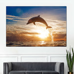 Jumping Dolphin Wall Art