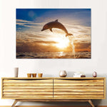 Jumping Dolphin Wall Art