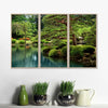 Zen Lakeside Bonsai Trees Wall Art