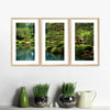 Zen Lakeside Bonsai Trees Wall Art